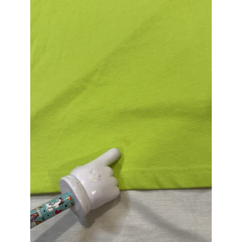 Nike Shirt Mens 2XL Rare Neon Green Sportswear Mushroom Embroidered Crew Neck - Picture 10 of 12